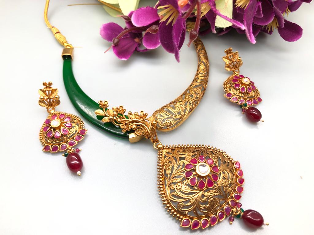 Fancy Necklace Set-1534ADJ