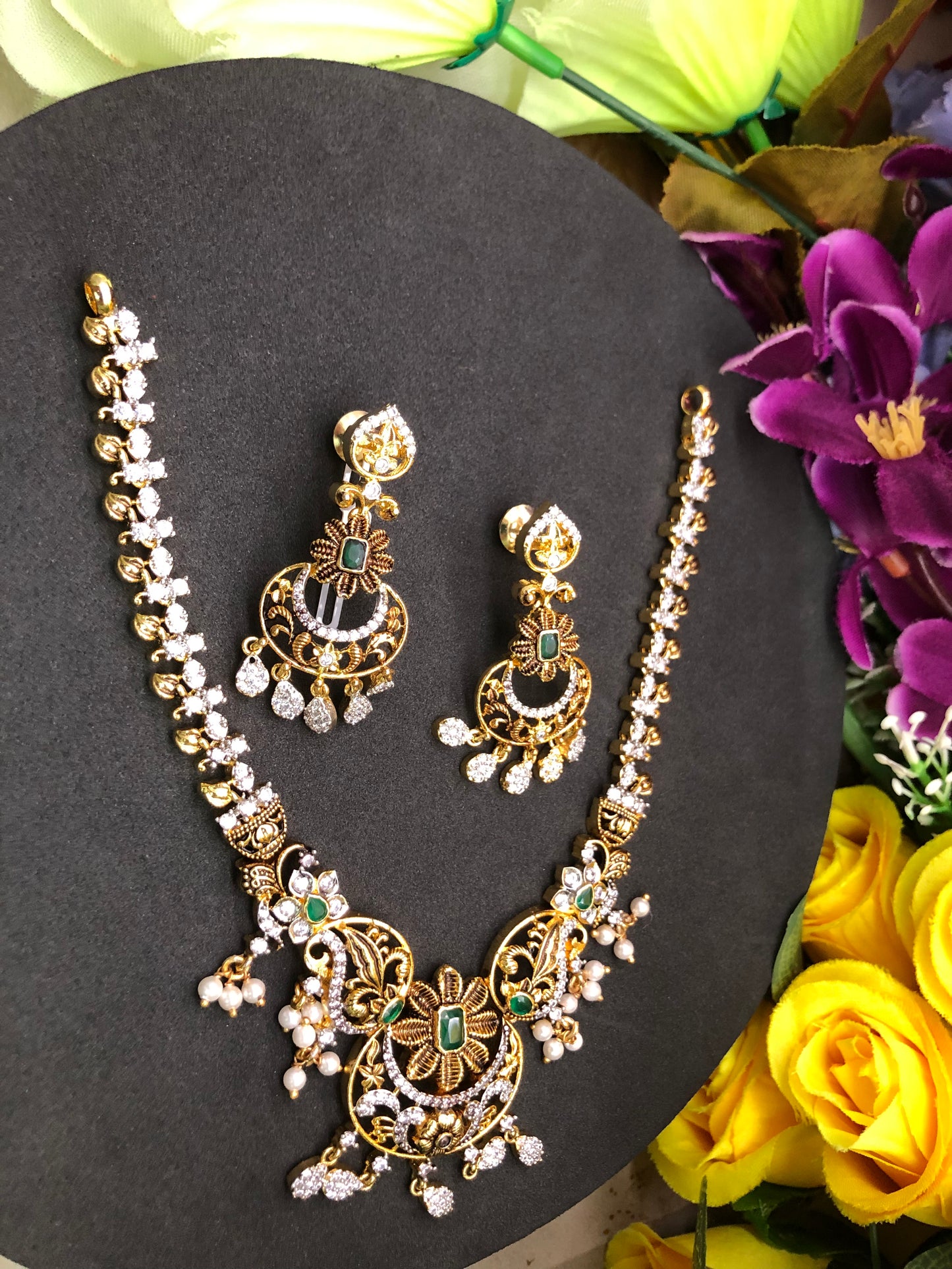 Fancy Necklace Set-4665ADJ